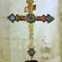 Croix reliquaire de Saint Louis en l'église Saint-Hilaire à Orval (XIIIe). La tradition veut que la croix reliquaire ait été offerte par le roi saint Louis au seigneur d'Orval, Henri II de Seuly.  